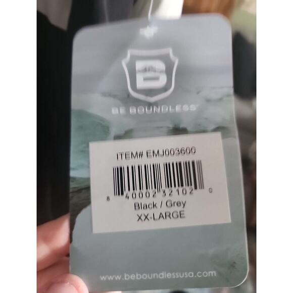 BE BOUNDLESS Colorblock Hooded Black Stretch Jacket Coat Mens 2XL NWT CR5 - Picture 6 of 6